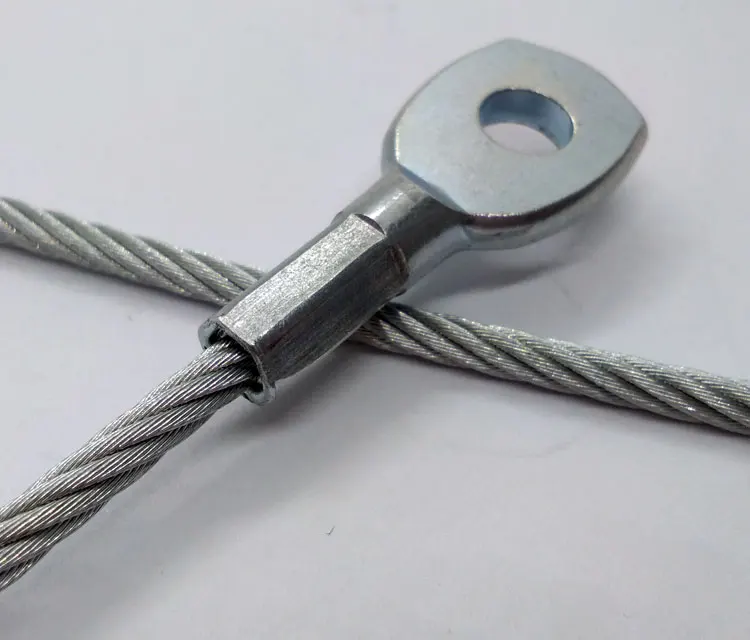 High Tensile Force Stainless Steel Safety Wire Rope 4mm With Eye