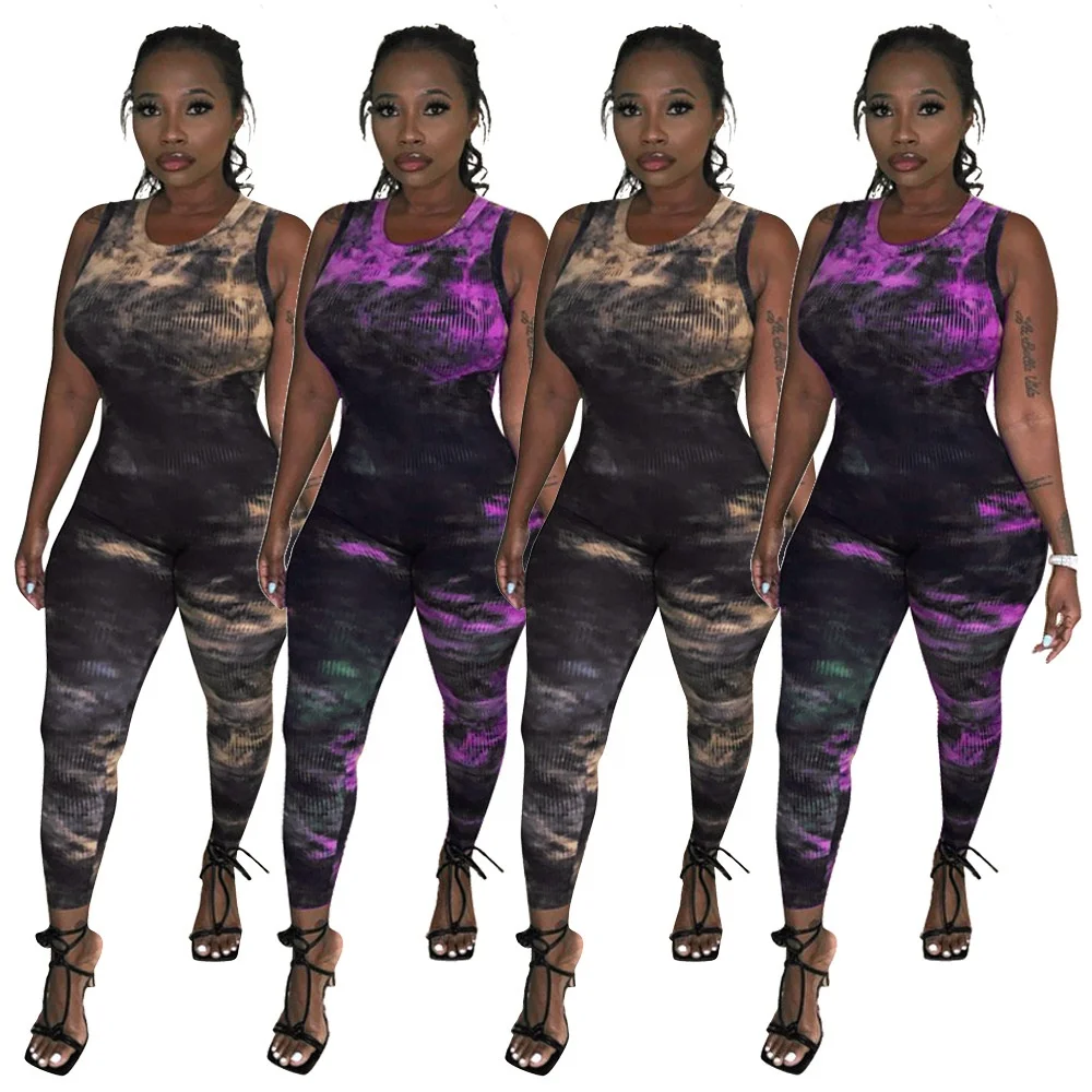 

MT42-184 Hot selling slim fashion printed women's jumpsuit