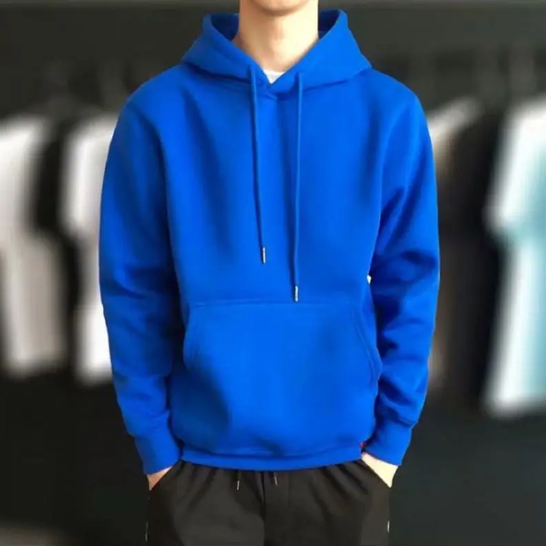 

Wholesale Fleece Sweater Fashion Casual Custom Hoodie Men Sweatshirts 100% Cotton Blank Hoodie, Solid color