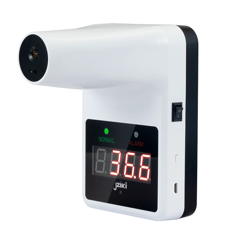 2020 Electronic automatic LCD digital temperature forehead wall mounted thermometer