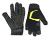 PRI Hign Quality Spandex Back Black Construction Car Auto Mechanic work Gloves with Logo