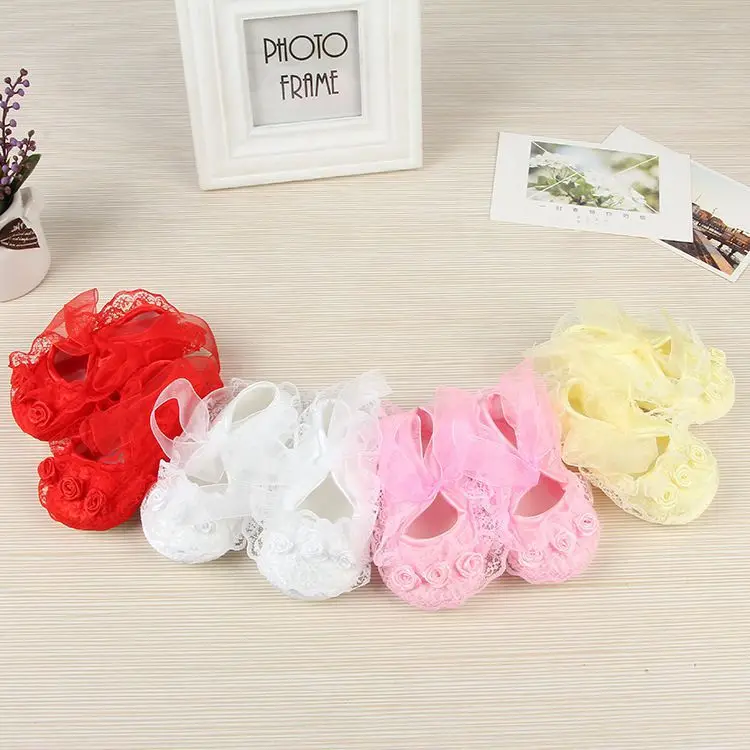 

spring summer princess lace baby shoes breathable soft sole prewalk toddle shoes