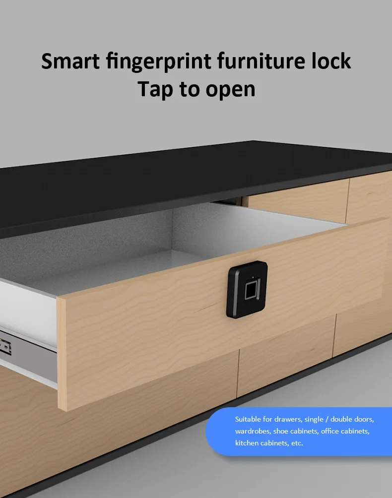 
Factory direct sale fingerprint electronic locker locks safe USB charging for office 