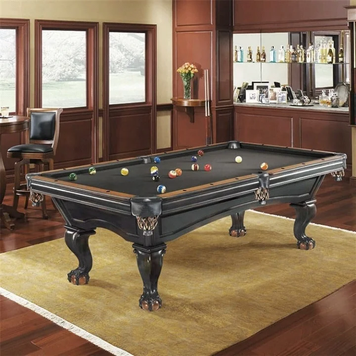 

2021 new designs high quality slate carved pool table modern style custom 7ft/8ft/9ft billiards table for sale