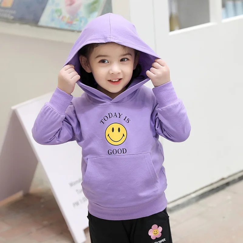 

2 to 10 years spring children gilrs hoodies sweatshirt soft 100% cotton kids wholesale hoodie