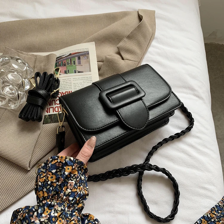 

2021 new luxury designer women pu leather flap shoulder crossbody hand bags, Black,white,licorice green,beige,apricot