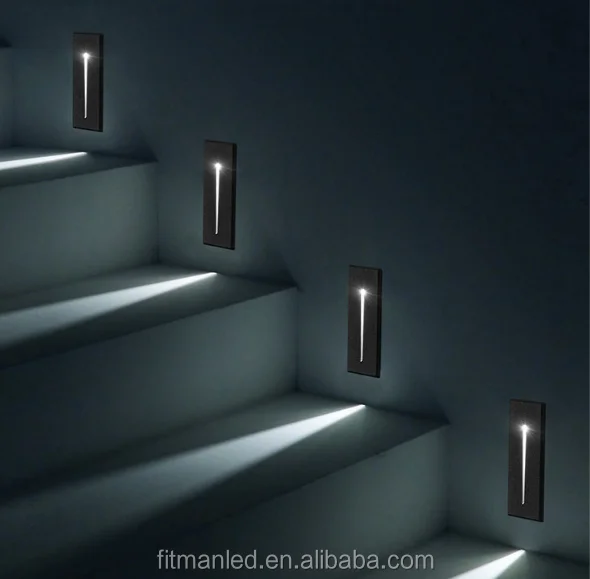 Waterproof Footlight Led Stair Light Step Light Recessed In Wall Light Staircase 
