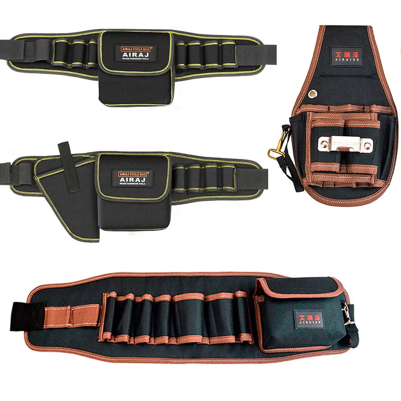 

Top qualities tool can atten hot air solft gun tool bag other hand durable portable worker's Waist leather Kit tools bag