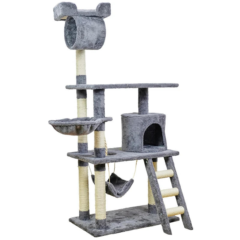 

2021 New Design Cat Scratch Tree Customized Cat Tower Tree Luxury Large Cat Tree House Tower, Customized color