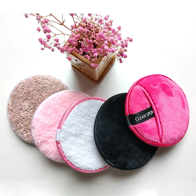 

Amazon Hot Seller Reusable Round Microfiber High Quality Cleansing Face Washable Make Up Remover Pads Manufacturer, Can be customized