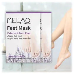MELAO Foot Peel Mask 4 Pack Exfoliating Foot Mask 