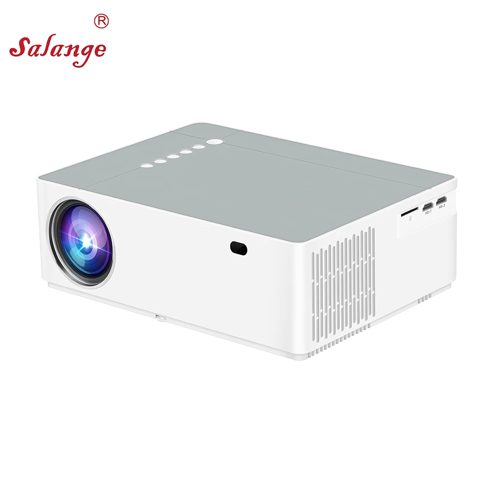 

Salange M20 LED mini projector 1920*1080p,support 4K with BT Dual WiFi RJ45 Android Proyector home 6000 lumens
