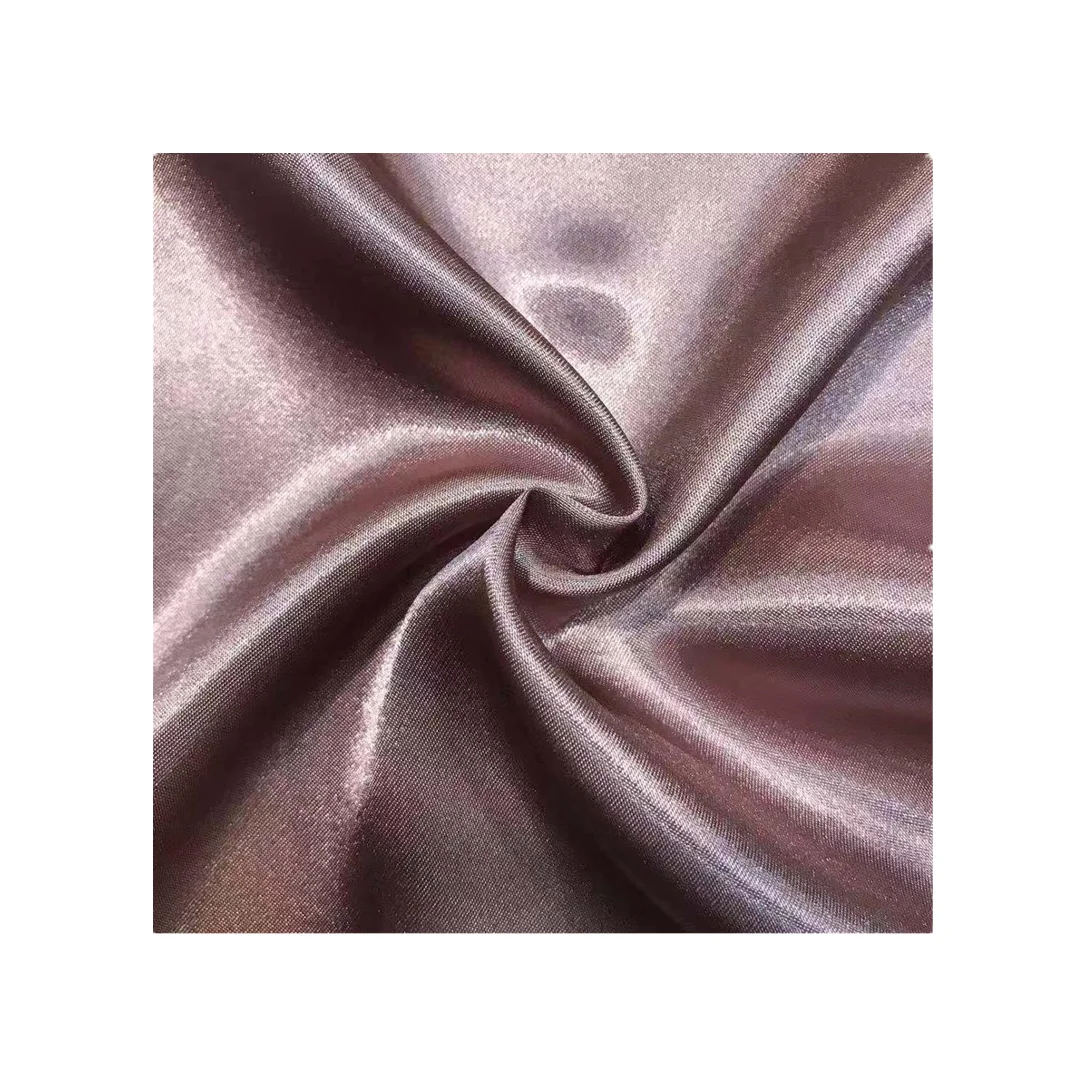 Ecofriendly 100 Recycle Polyester Satin Fabric For Garment/rpet