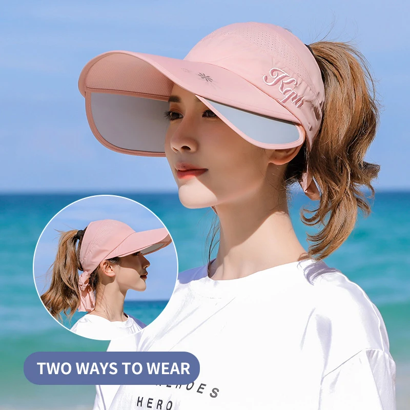 

Cheap wide brim anti-UV protective women beach sun visor hat