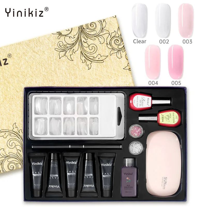 

Polys nails polish Gel Kit 5 Colors UV Gel Nail Kit Jelly Acrylic Gel Set For Manicure Exquisite Gift Box Dropshipping OEM, 12 colors