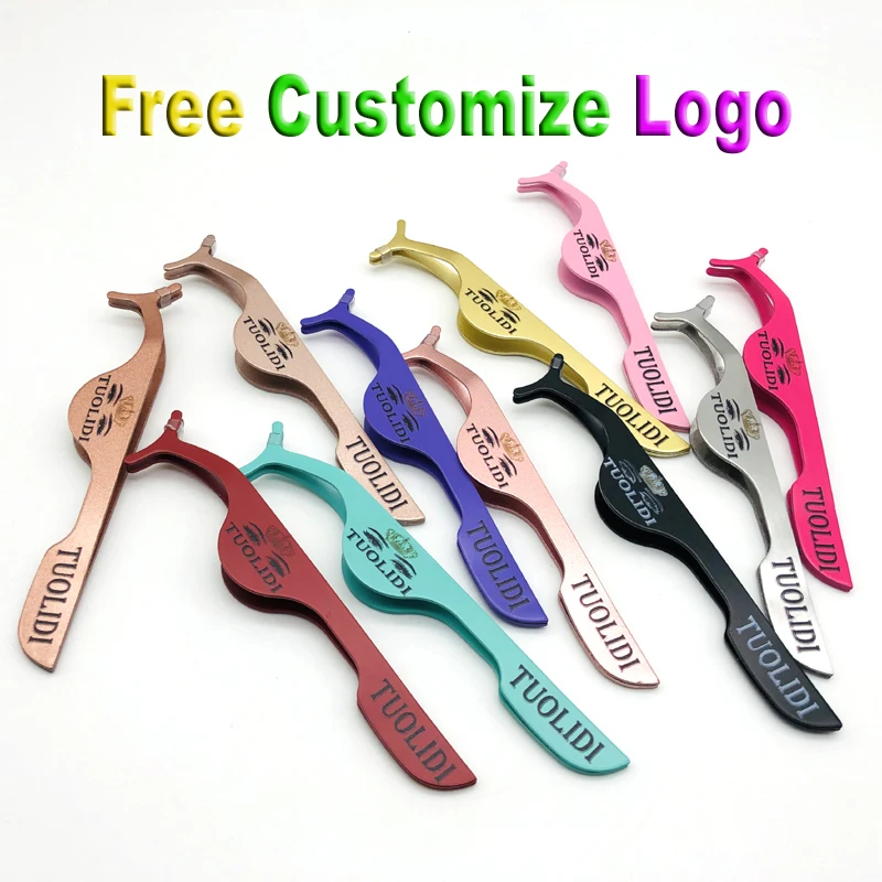 

Customzied logo eyelash extension tweezers,Tools eyelash tweezers private label, Any color can be customized