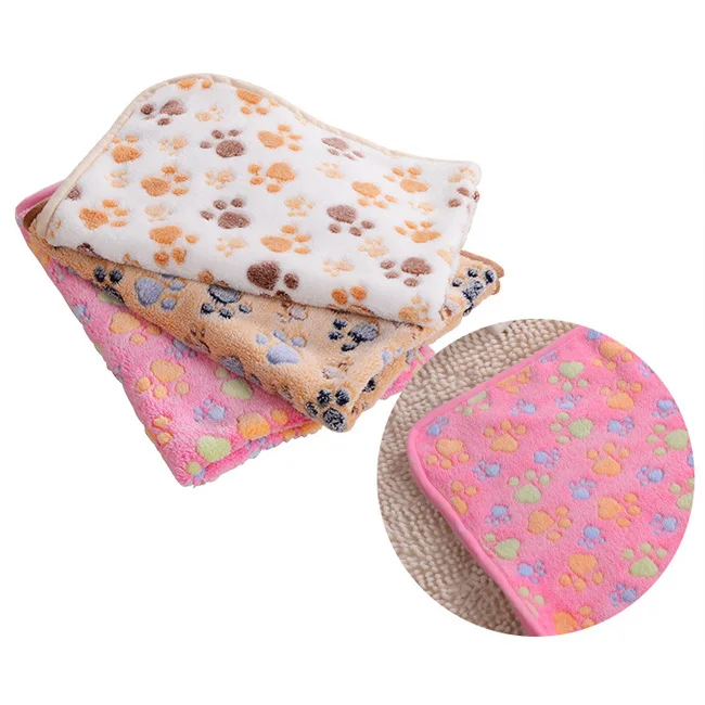 

Dropshipping 30 Colors Fleece Puppy Sleep Cat Pet House Sleeping Bed Mat Pad Warm Luxury Dog Blankets