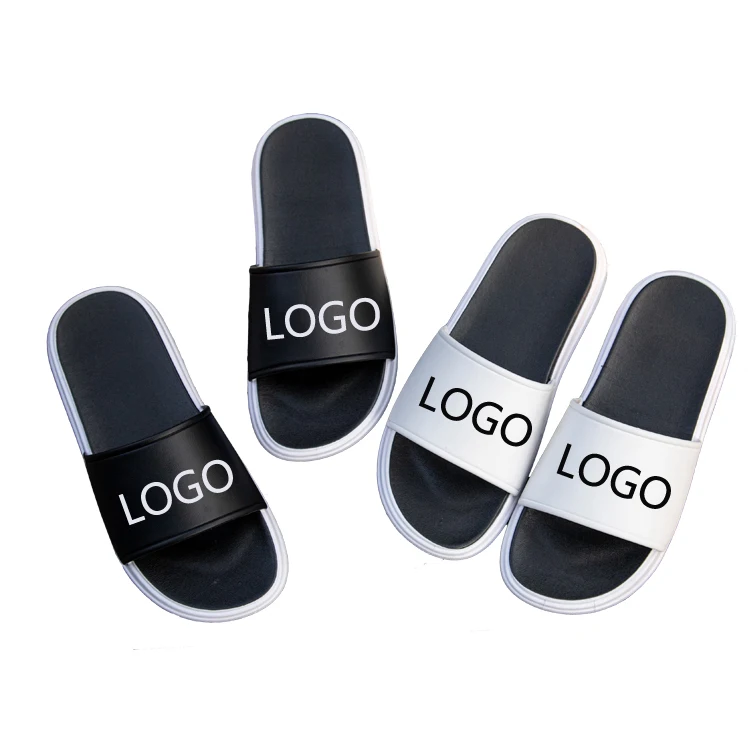 

Wholesale Custom Men Slide Sandals Summer Women Flat slippers High Quality made in China