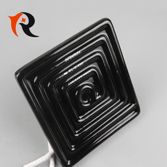 120*120mm Far Infrared Ceramic Plate Heaters For Plastic Vacuum Forming