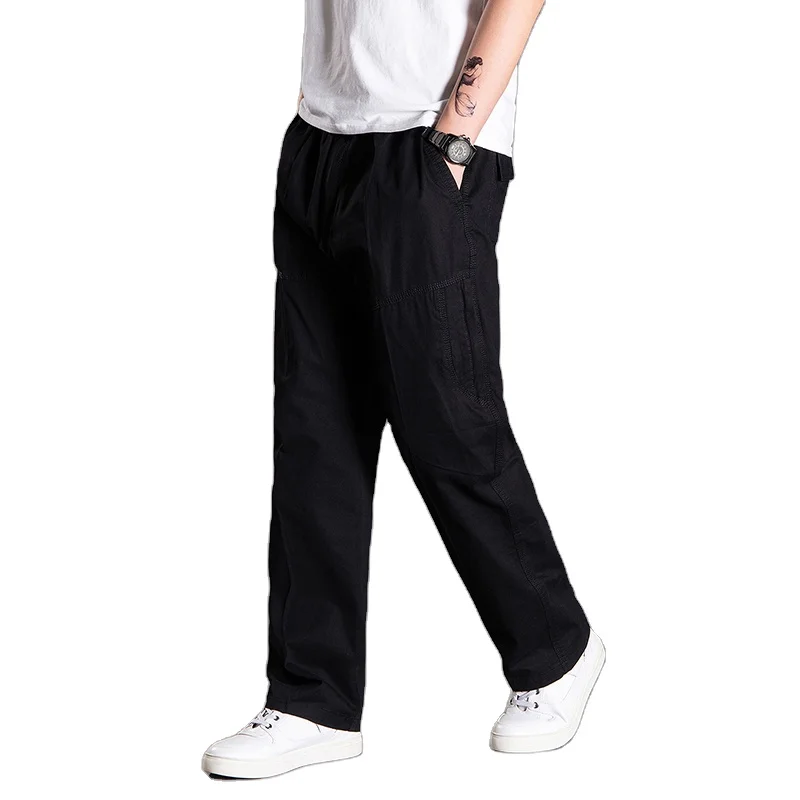 

summer washed cotton casual cargo pants for men 2021