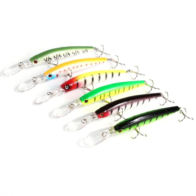 

Small Lip Hard Minnow Vibration Pencil Big Game Jigging Lure, 6 colors