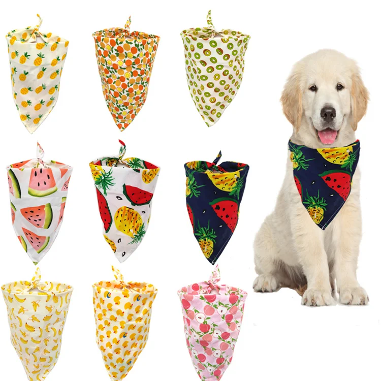 Hot Sale Wholesale Custom Triangle Luxury Dog Bandanas Pet Bandanas