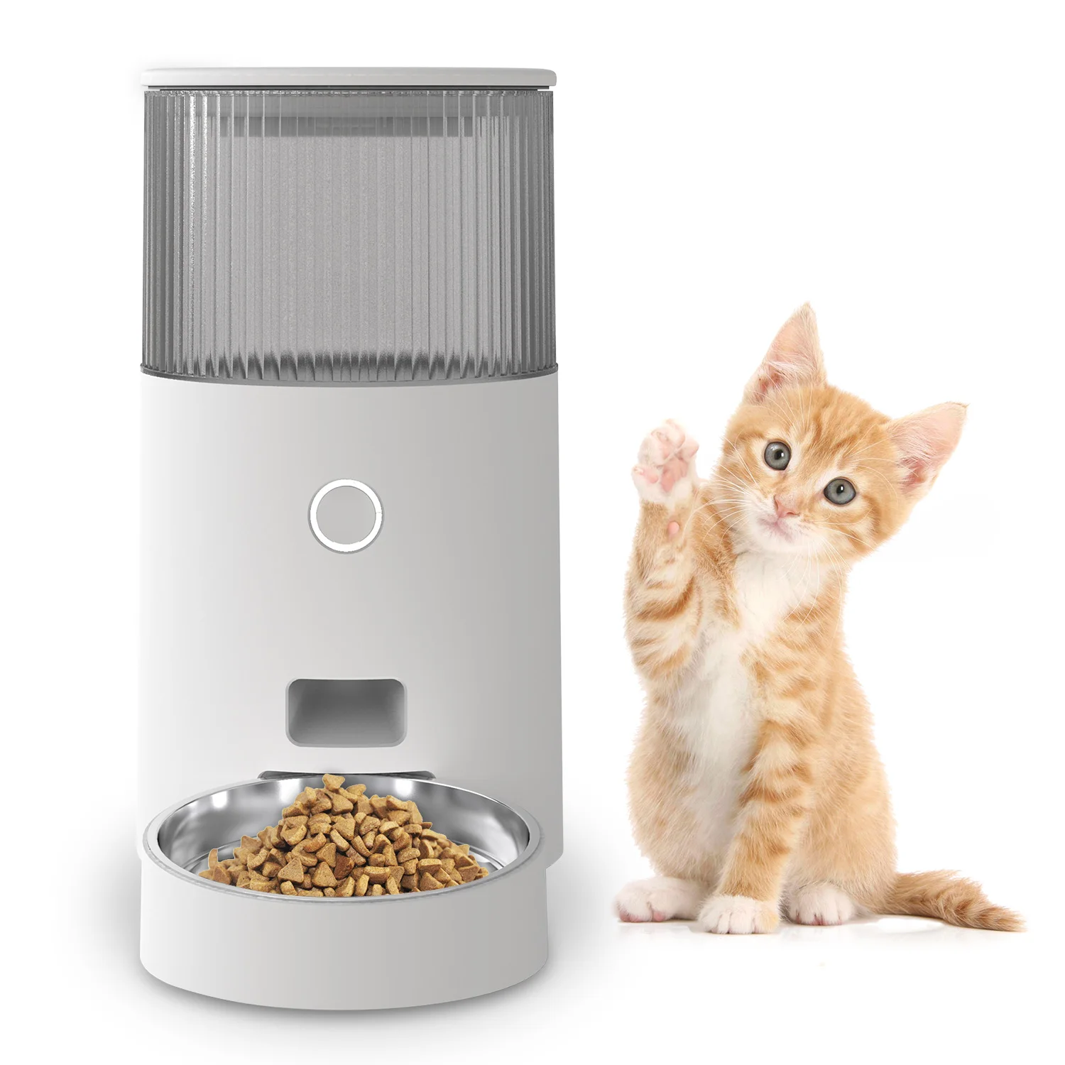 

Electronic Smart App Wifi Control Automatic Timed Raised Dog Pet Eating Food Container Meal Feeder Stainless Steel Cat Bowls