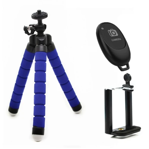 

Mini Flexible Remote Control Sponge Octopus Tripod Holder with Phone Holder