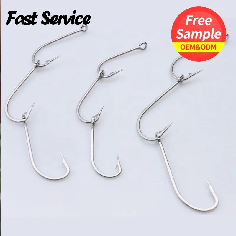 

Gang Hooks Ready Rigged Fishing Hooks Big Game Tuna Wahoo Shark Hook