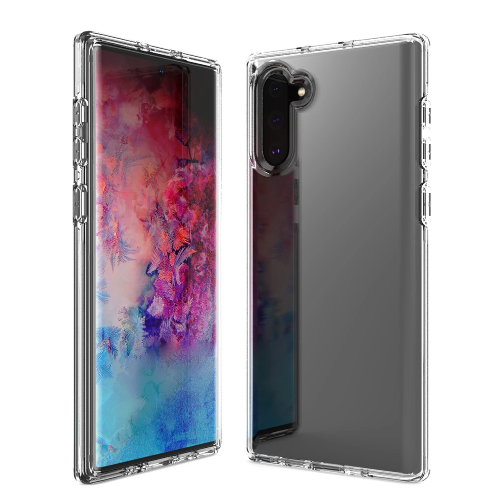 

free sample high clear phone case double protection phone cover for Samsung Note 10