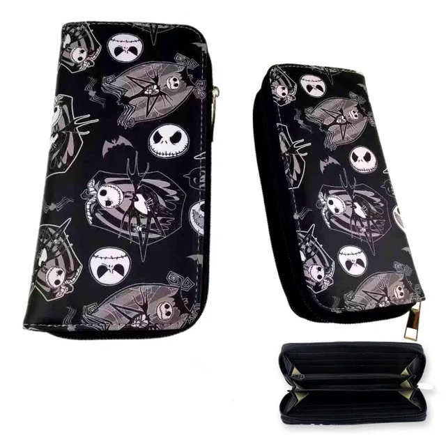 

The Nightmare Before Christmas Movie Cartoon Cosplay PU Purse Zipper Anime Long Wallet