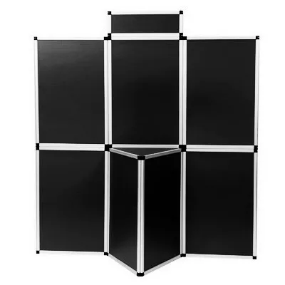 
Black Blue Color Fabric Folding Panel Backdrop Personalized Exhibition Display Stands 