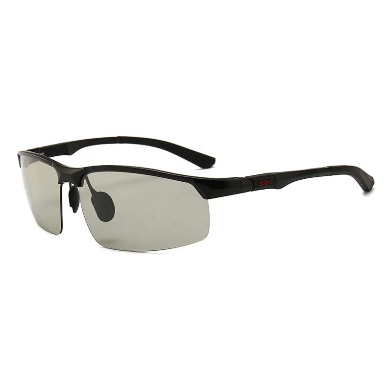 

Sunbest Eyewear 3121 Photochromic Polarized Half Rimless Man Sunglass Sport Cycling Driving Aluminum Men Sunglasses