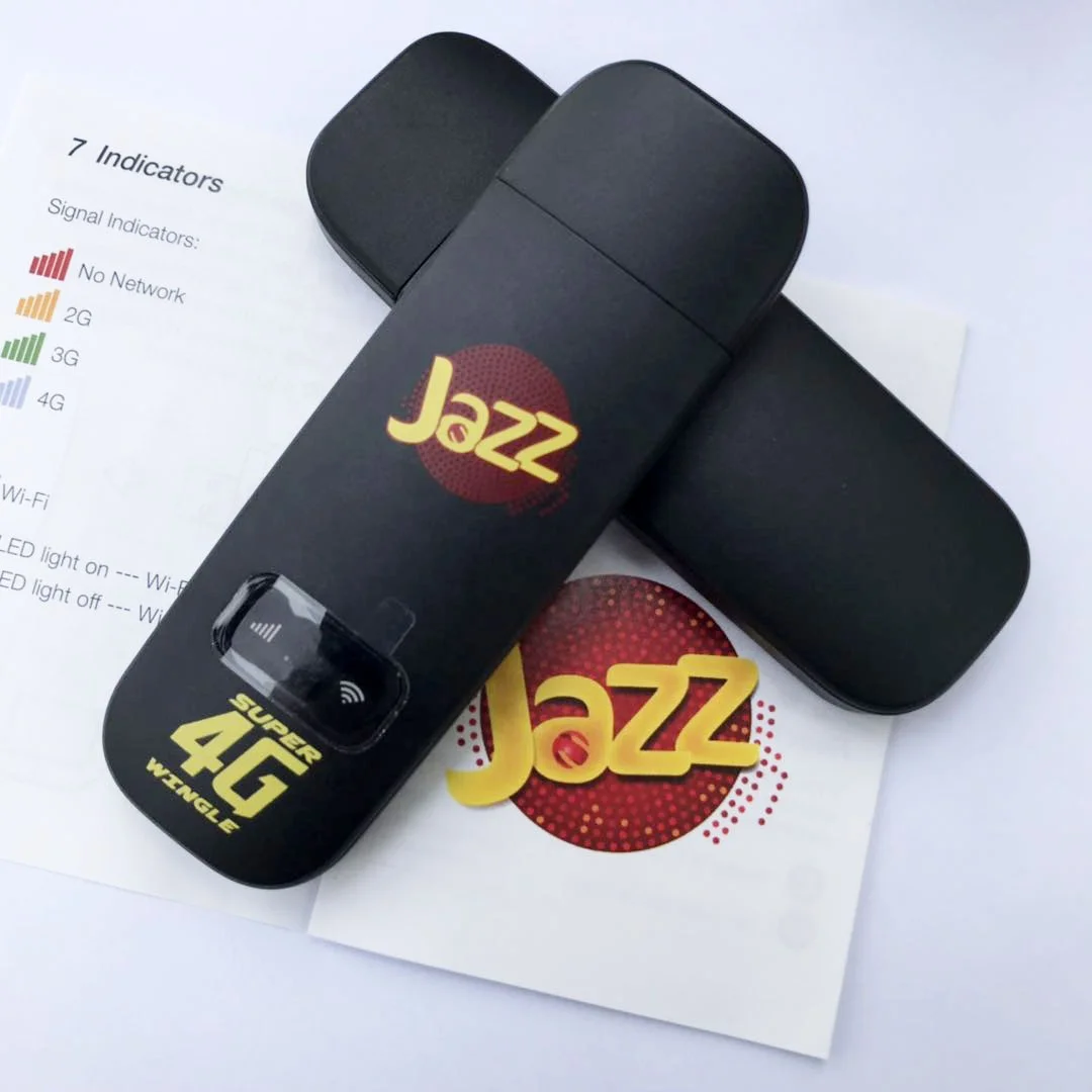 

Jazz W02-LW43 4G Lte Ufi Wifi Modem Usb Dongle Wireless Router Wingle with Sim Card slot, Black
