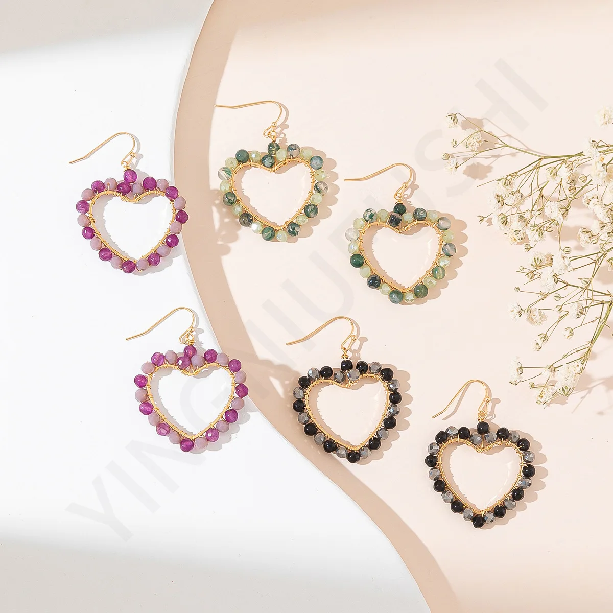 New Crystal beads Heart pendan