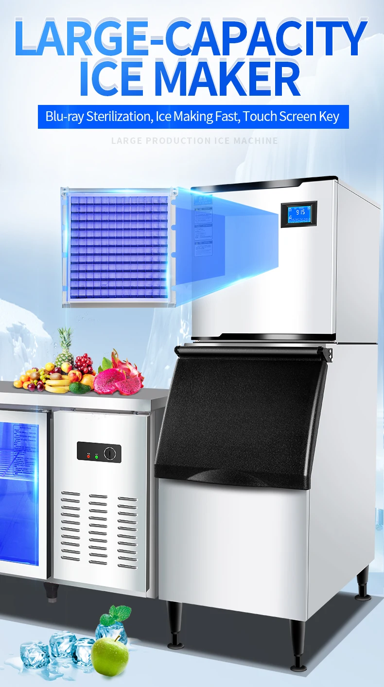 350kg Good Ice Maker Machine Dimensions Ice Manufacturing Machine For