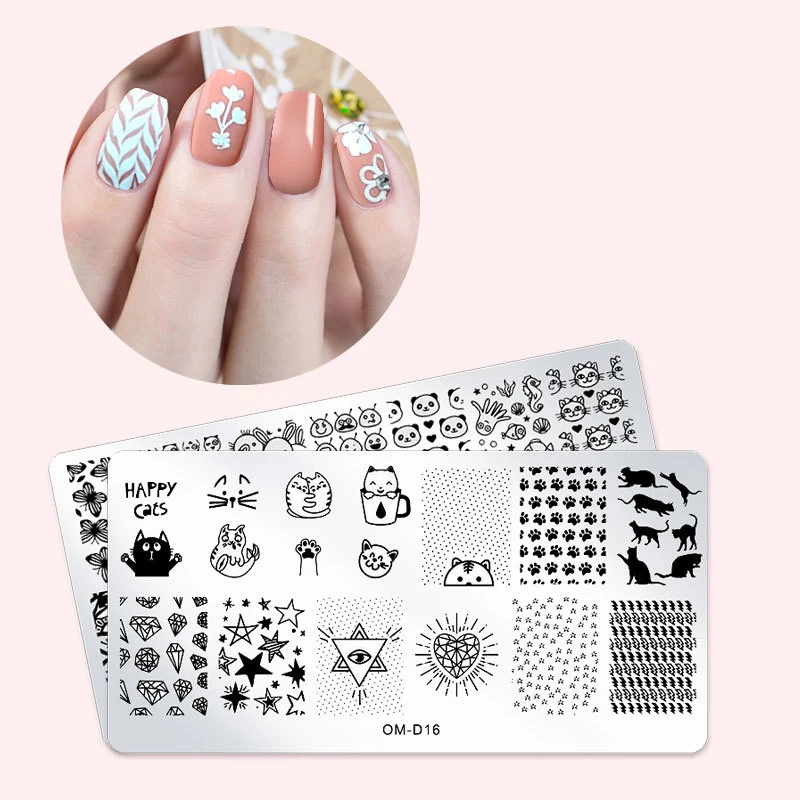 

Wholesale High Quality Nail Stamping Plate Multiple Patterns Nail Stamp Plates