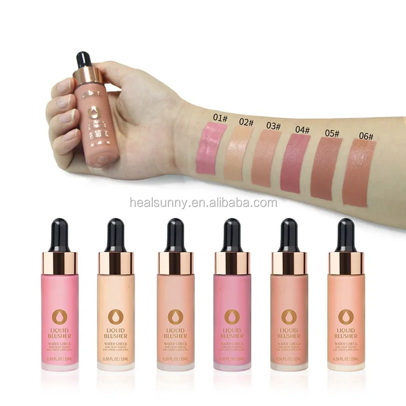 

High quality 6 color matte liquid blush moisturizing lasting waterproof cream liquid blush