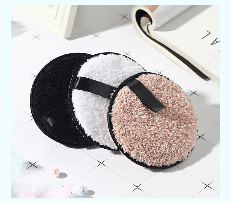 

Rounds Antibacterial Microfiber Cleaning Towel Cloth Makeup Remover Pads, 3 colors