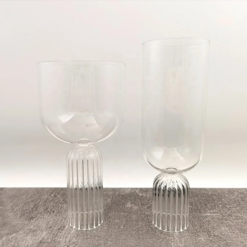 

INT Tableware wholesale fancy clear wine glass bottles luxury customized champagne glasses for wedding, Clear transparent
