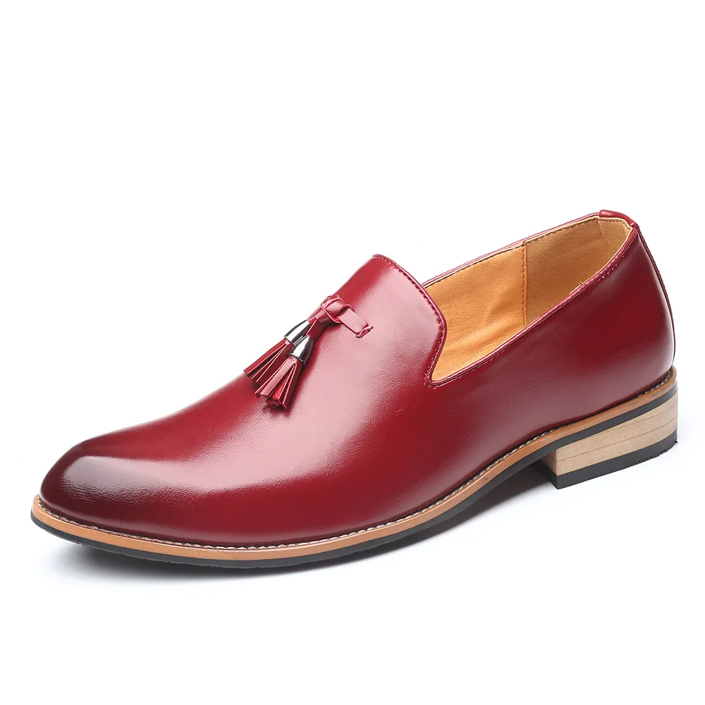 

sh10226a 2021 New model slip on shoes men leather upper business formal shoes men