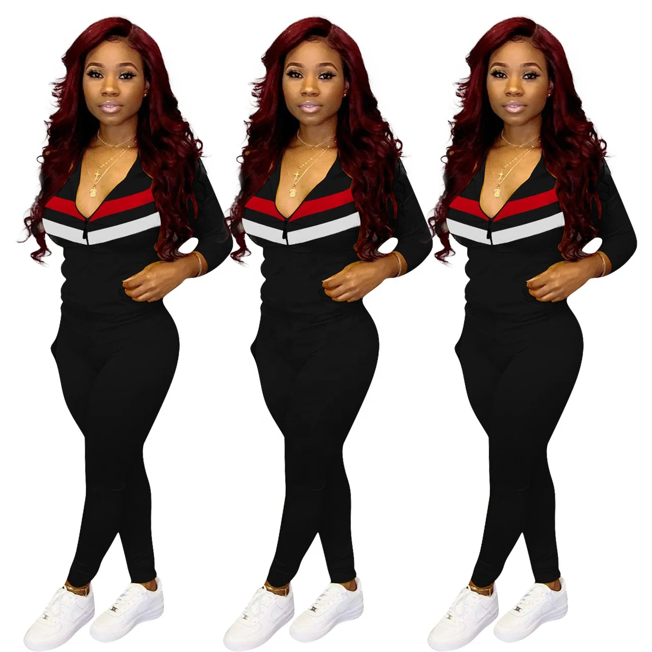 

Knitted 2 Winter Tracksuit Bandana Legging Ribbed Club Outfit For Sexy Extra Small Women Black Two Pieces Set, Pink, azure, purple, blue-red, blue-yellow