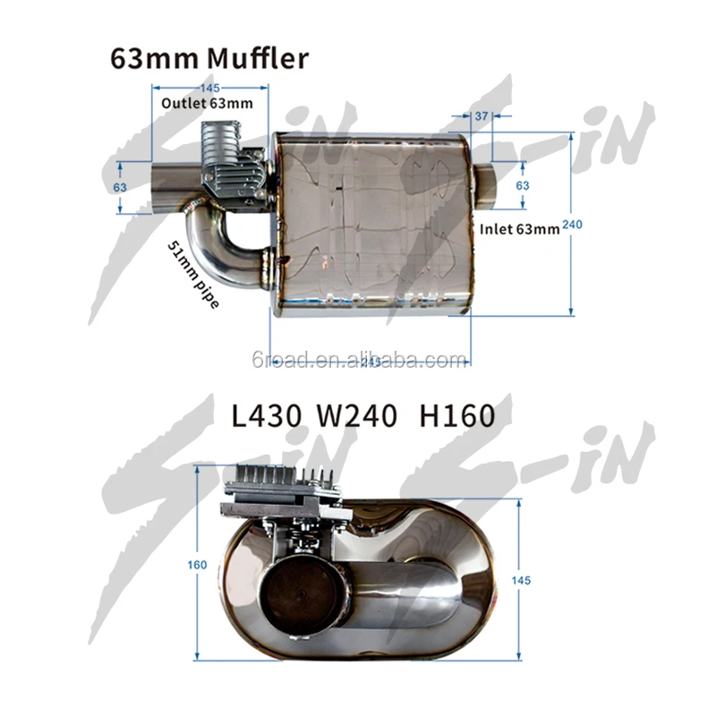 Universal Ss304 One Inlet Two Outlets Electric Exhaust Cutout Valve