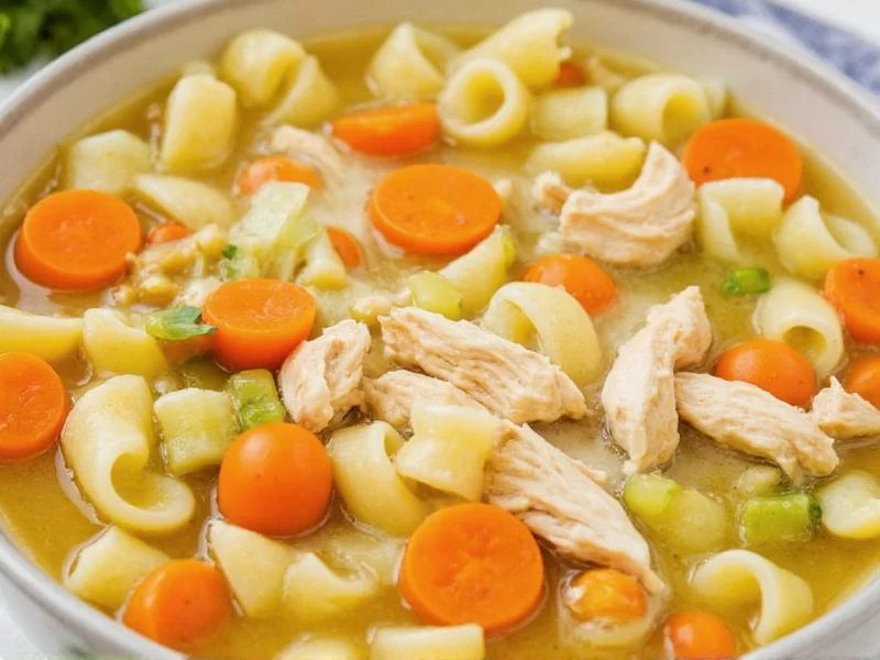 Easy Crockpot Chicken Noodle Soup Recipe in 5 Minutes Prep