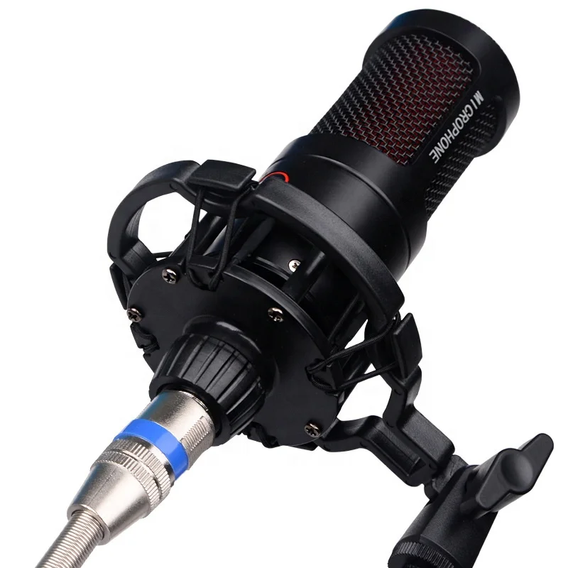 

Professional Vocal Microfono Condensador Music Radio streaming Equipment Wired Studio Condenser Microphone Recording
