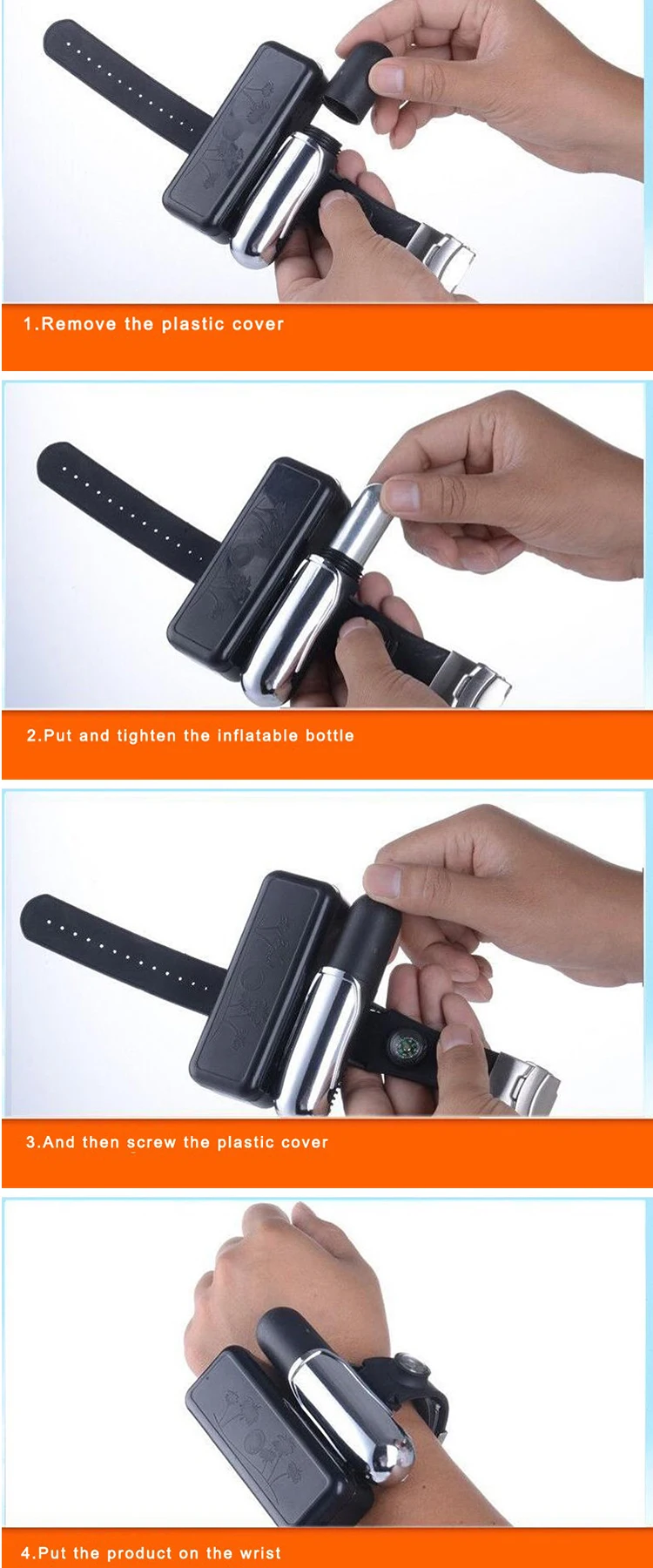 swimming equipment Unique design lifesaving smart wristband underwater emergency rescue safe swimming equipment 