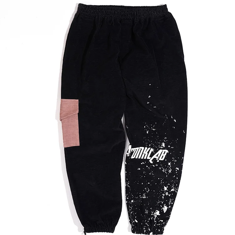 CONKLAB unisex hombre male casual fashion sweatpants spring and autumn streetwear corduroy trousers cargo pants