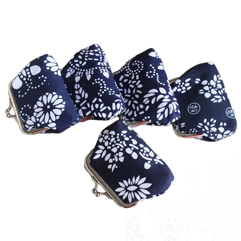 

Women Coin Purse Blue Hasp Coin Wallet Retro Vintage Mini Purse Female Coin Bag Cheap Gift