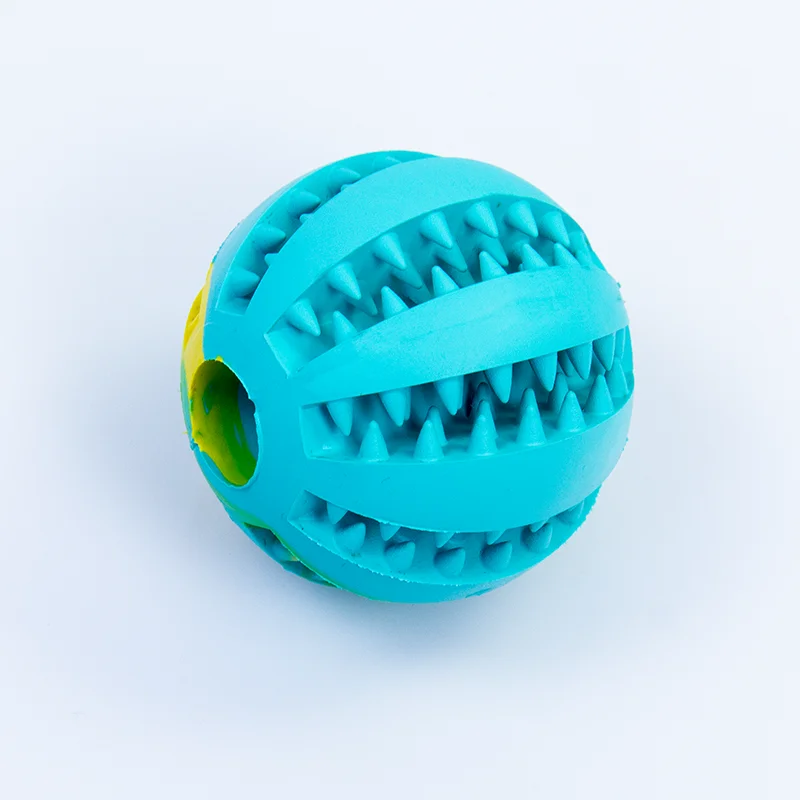 

Dog pet food treat feeder chew tooth cleaning ball dog treat dispenser, Colorful