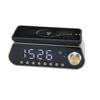 

MX23 5W/10W wireless charging speaker phone charging alarm clock/BT speaker/snooze/FM/TF/AUX/hands free/USB/dimming/powerbank